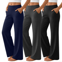 Pantalón de Yoga Acampanado de Cintura Alta con Bolsillos