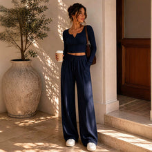 Conjunto Canalé Top y Pantalón Palazzo Mujer