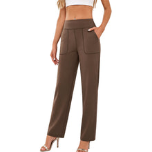 Pantalón de Yoga Acampanado de Cintura Alta con Bolsillos