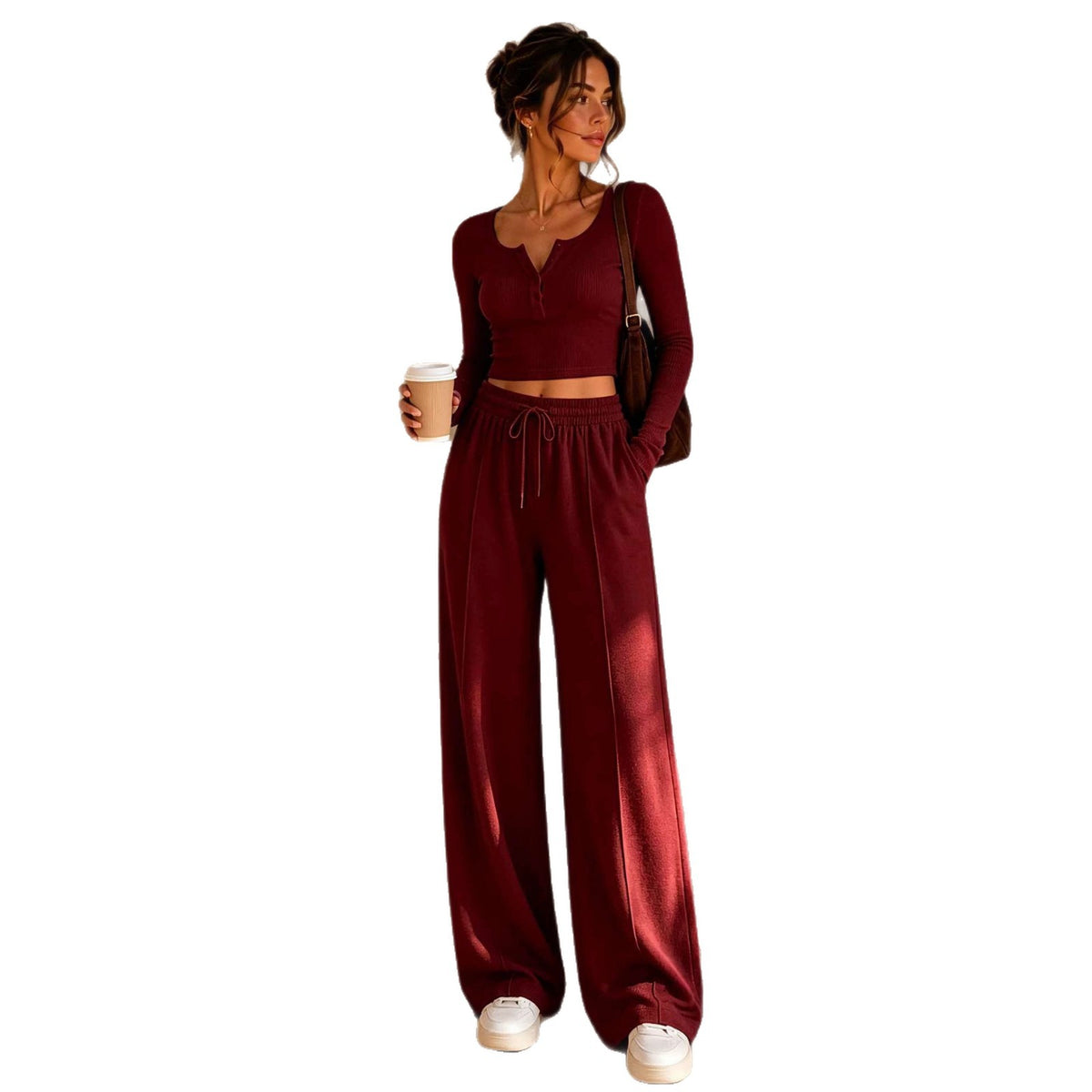 Conjunto Canalé Top y Pantalón Palazzo Mujer