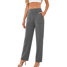 Pantalón de Yoga Acampanado de Cintura Alta con Bolsillos