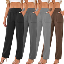 Pantalón de Yoga Acampanado de Cintura Alta con Bolsillos