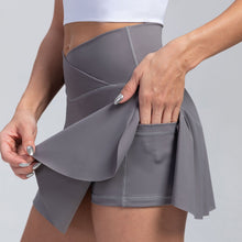 Falda short de tenis cruzada