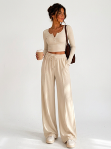 Conjunto Canalé Top y Pantalón Palazzo Mujer