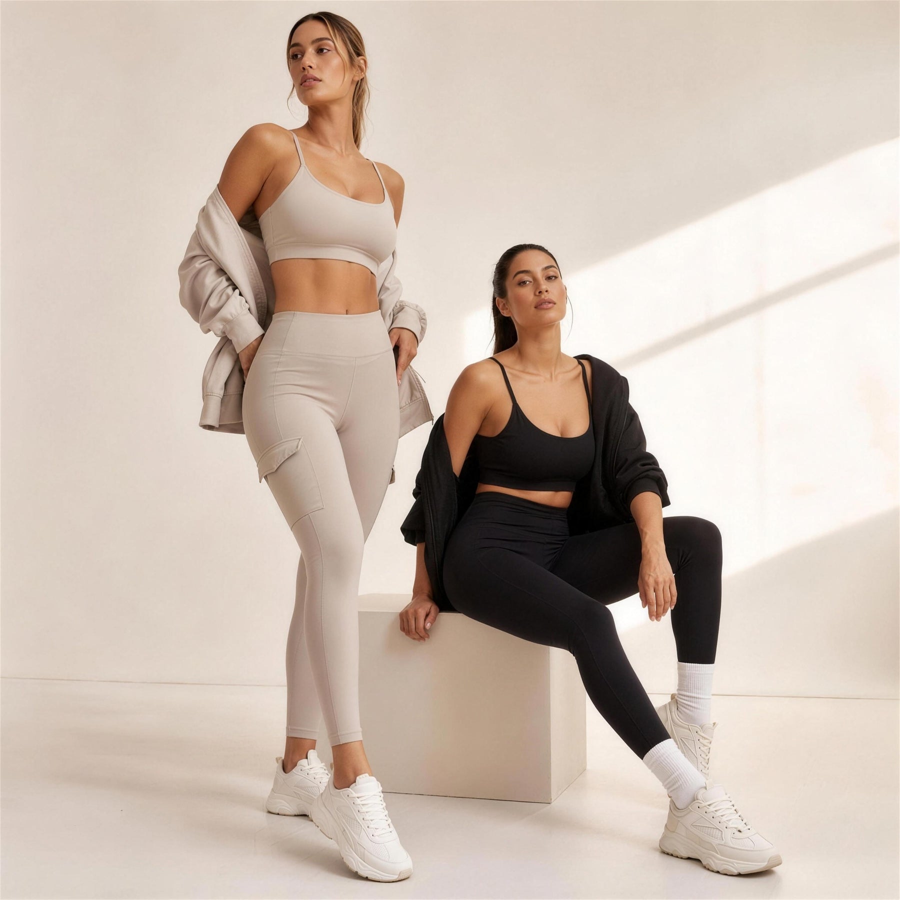 Campaña BeautyThings: mujer entrenando con conjunto moldeador